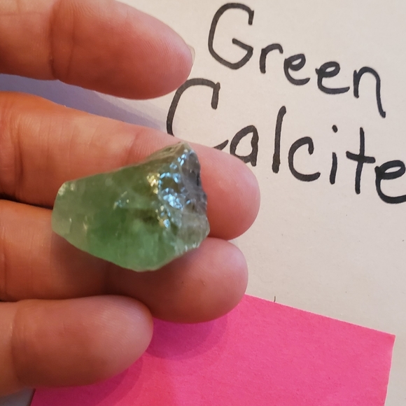 #4 Raw Green Calcite Crystal - Picture 5 of 10